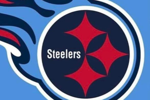Mash up of the Tennessee Titans logo and the Pittsburgh Steelers logo